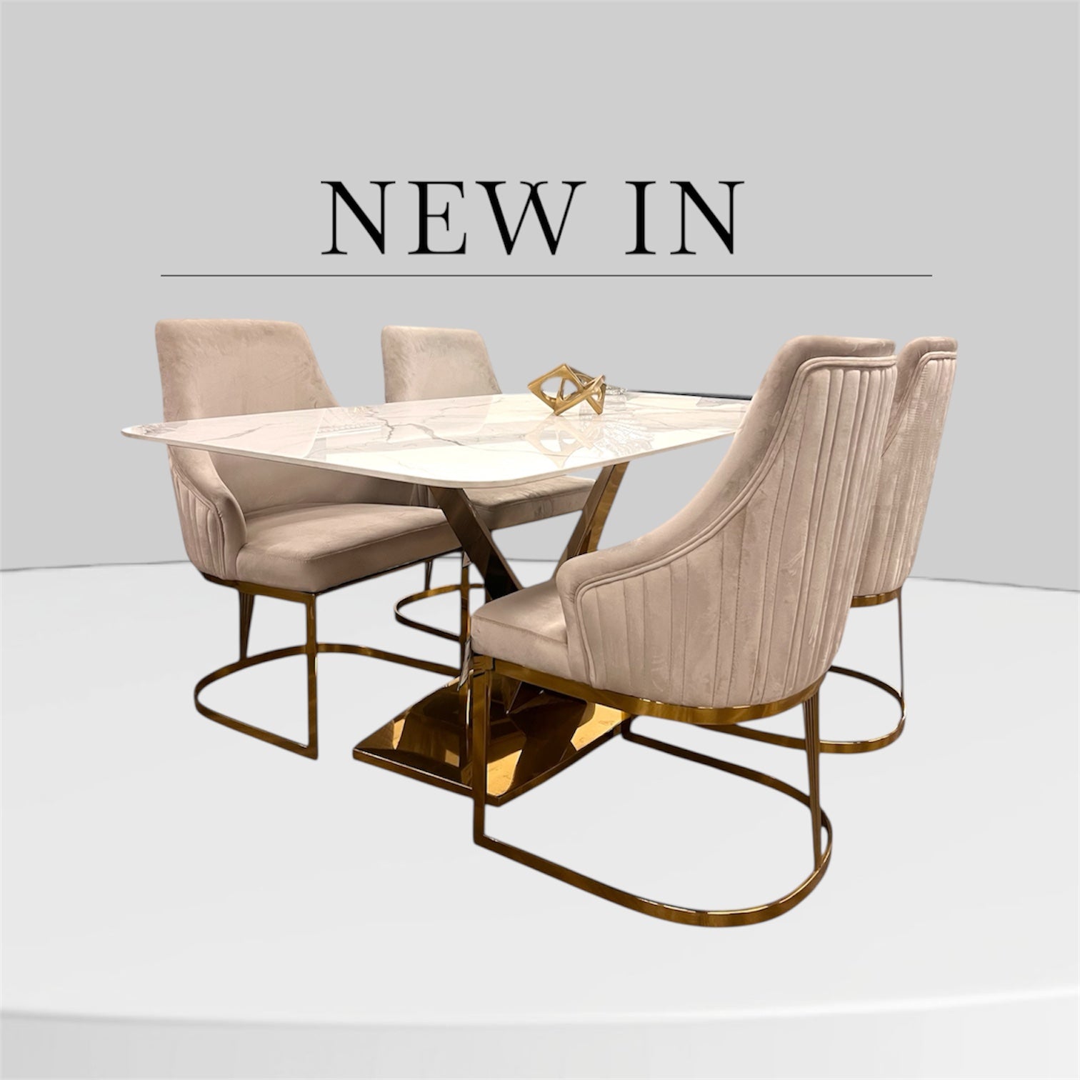 Marble Tables/Dining Chairs