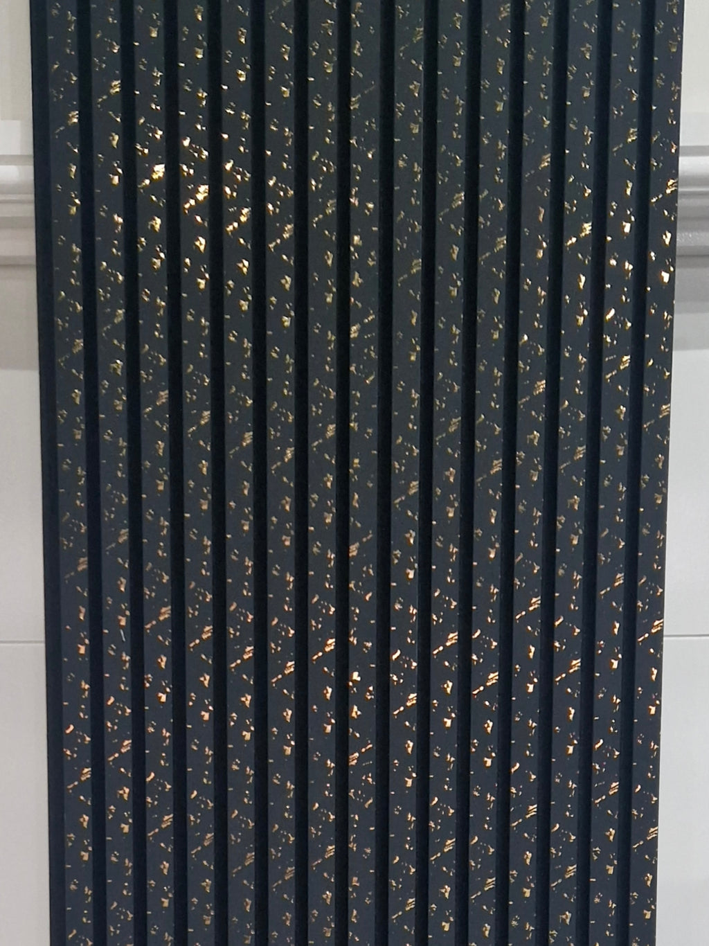 Gold Flake 3D Acoustic Wall Panel in Black