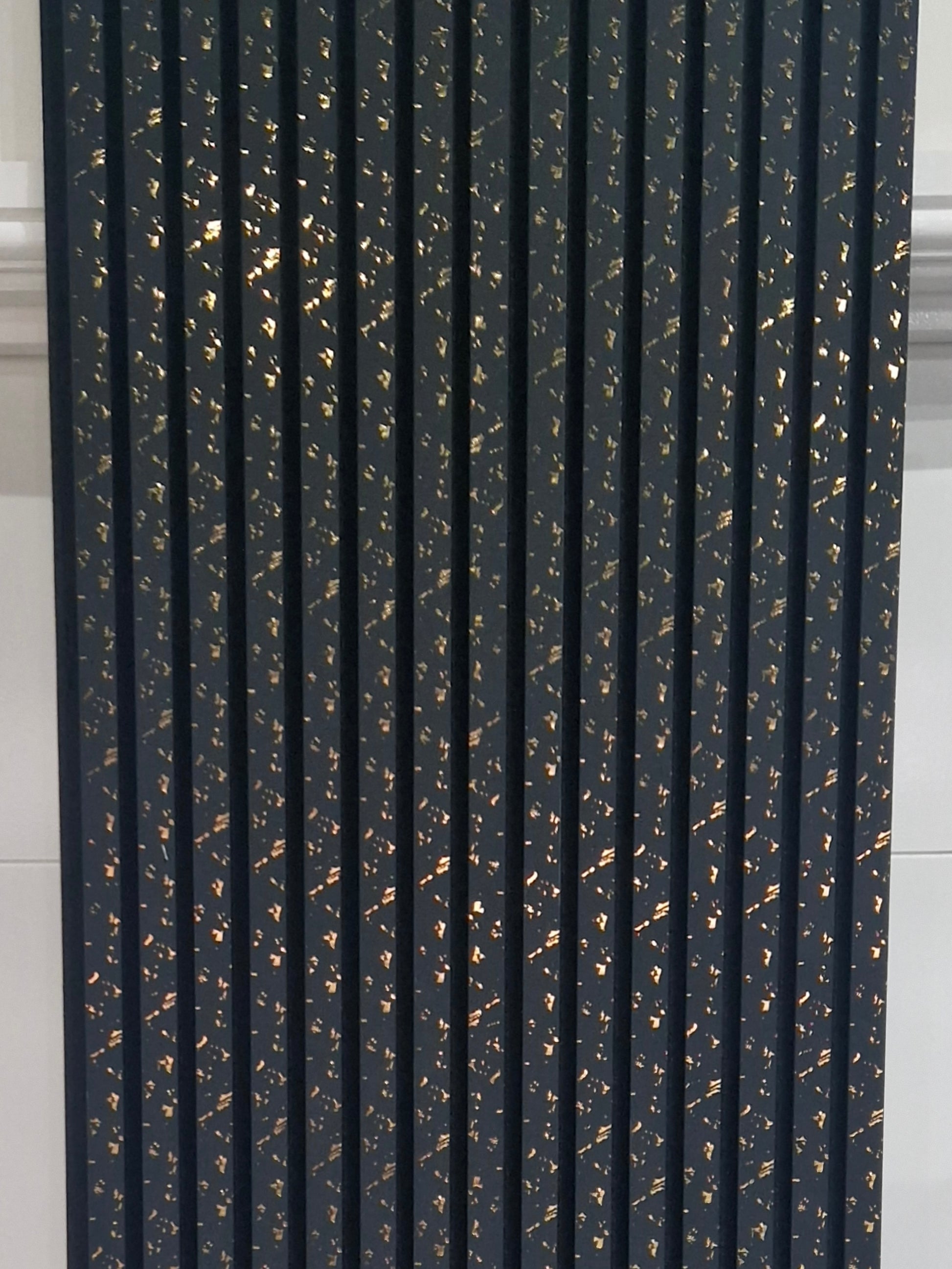 Gold Flake 3D Acoustic Wall Panel in Black