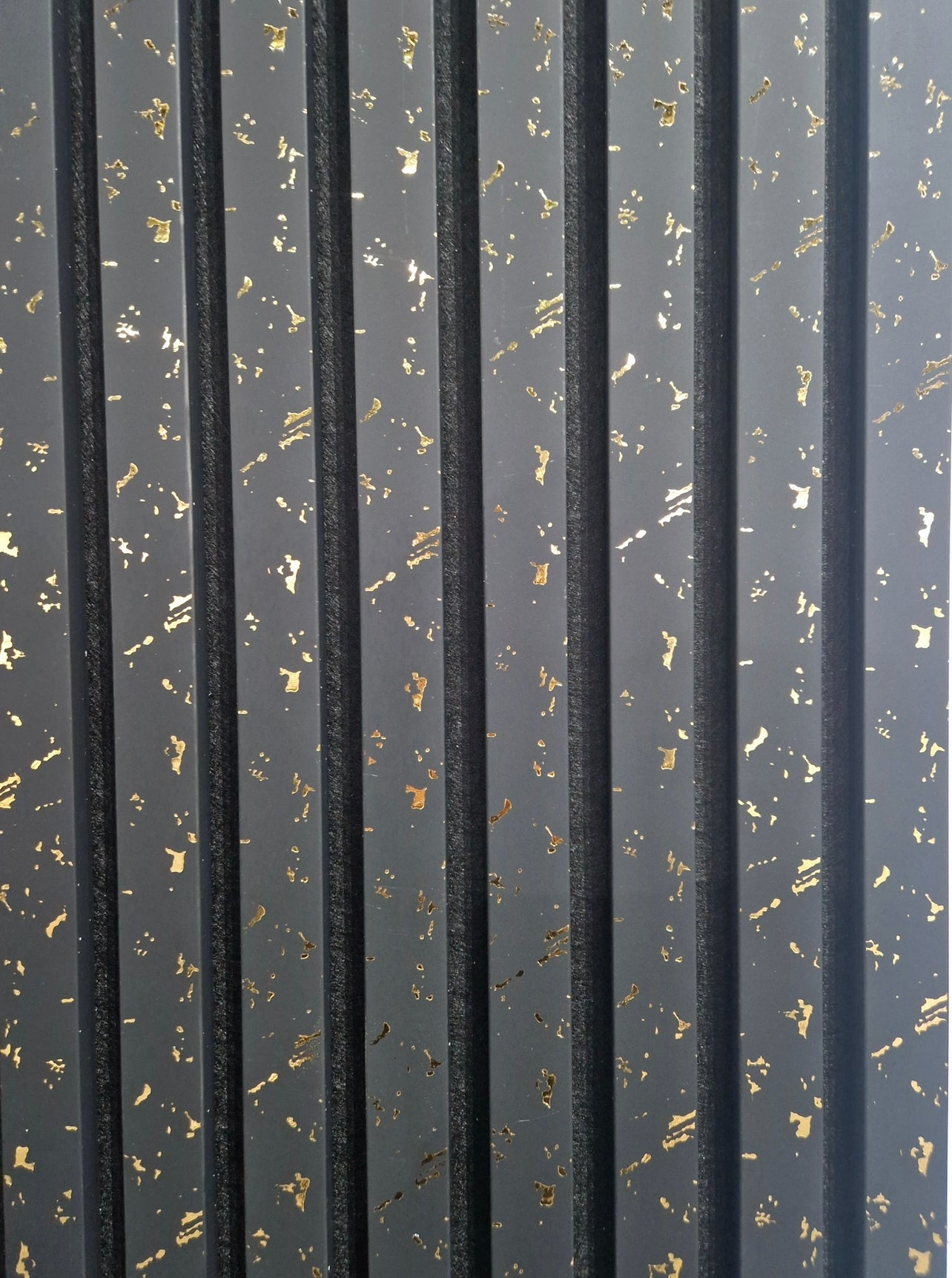 Gold Flake 3D Acoustic Wall Panel in Black