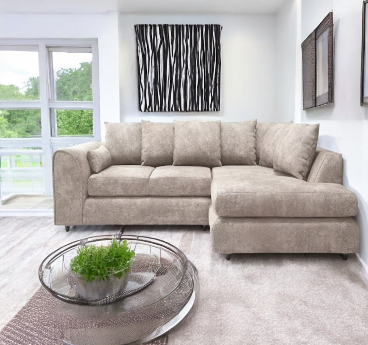 ALASKA SCATTER BACK L SHAPE CORNER SOFA