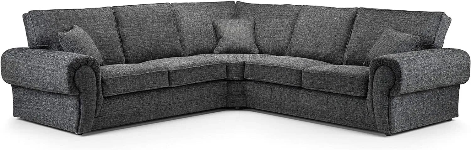 WILCOT FABRIC FULL BACK CORNER SOFA SET