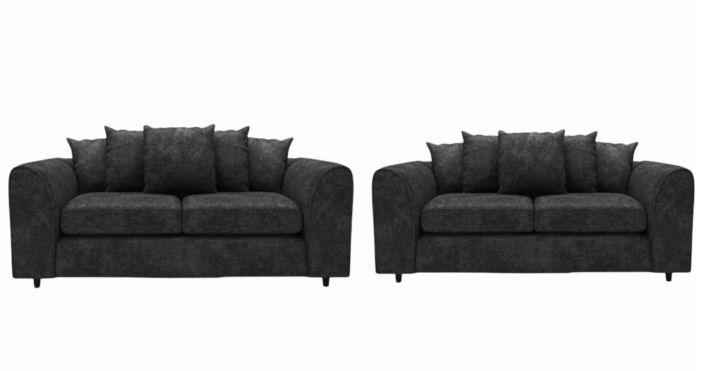 ALASKA FABRIC 3+2 SCATTER BACK SOFA SET