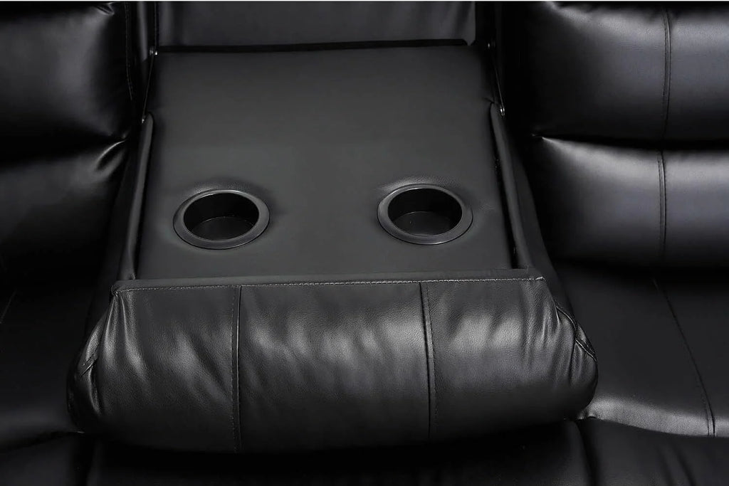 Roma Leather 3-Seater + 2-Seater Recliner Sofa Set