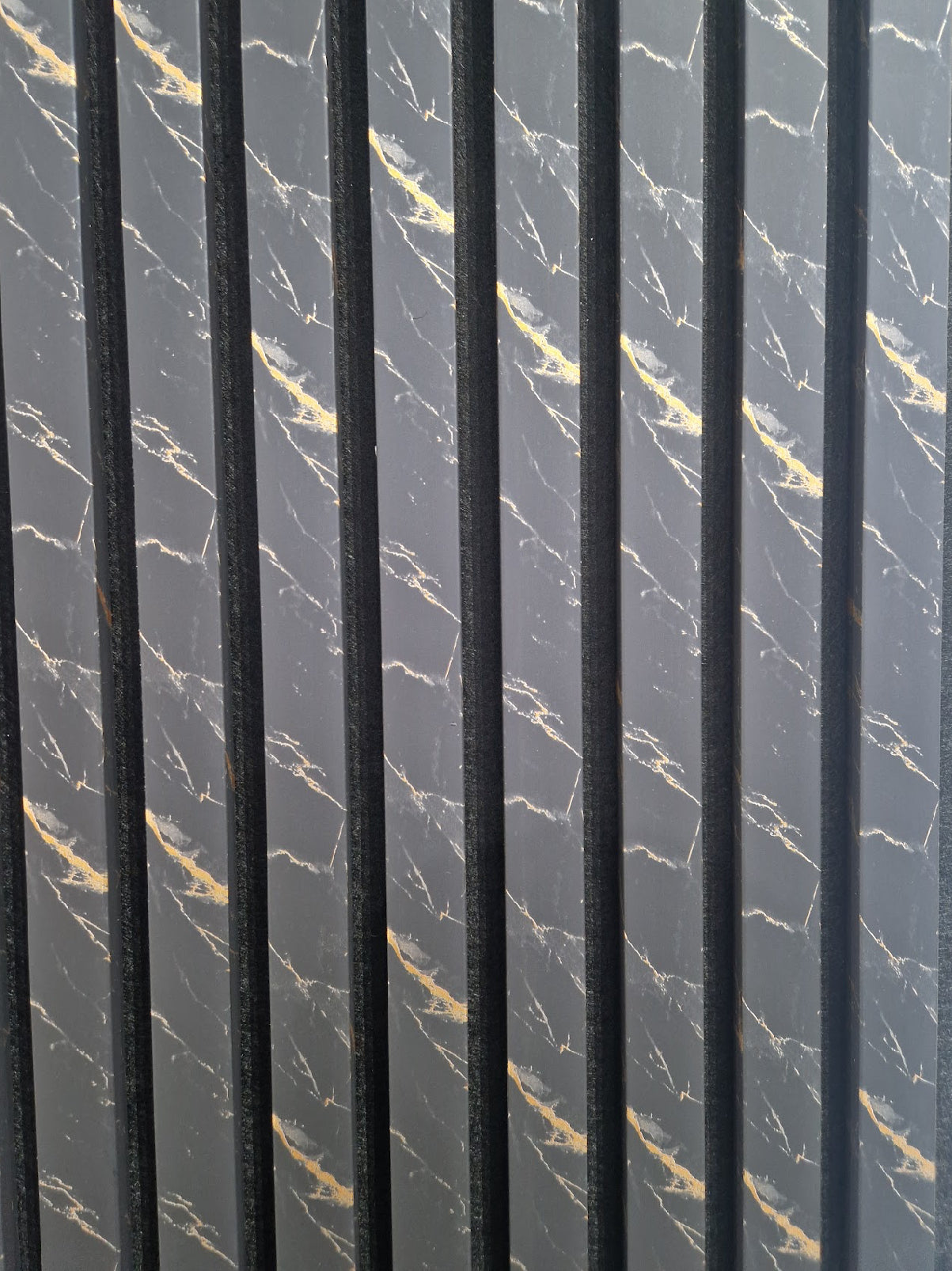 Gold Flaked 3D Acoustic Wall Panel in Black