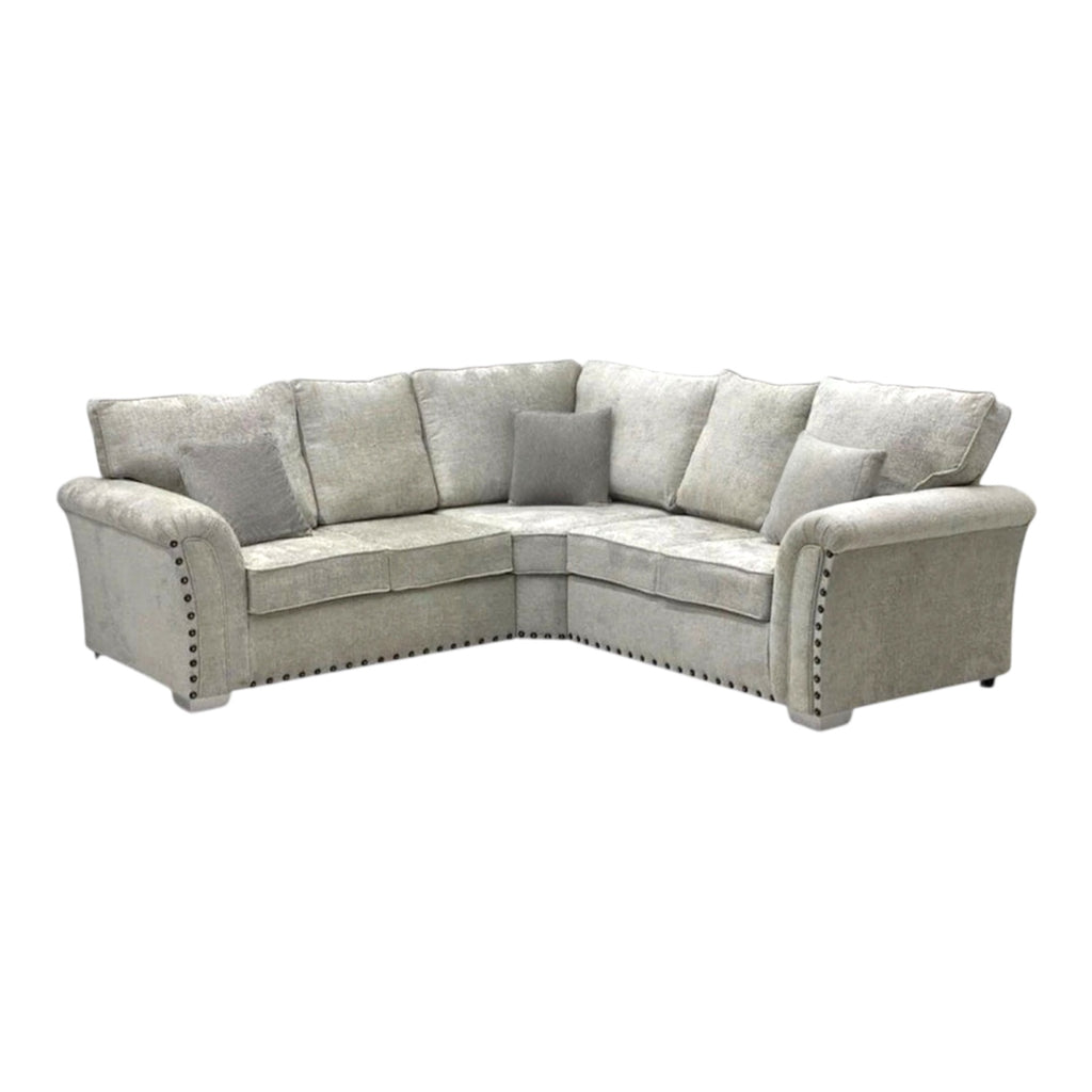 Harrison L-Shape Scatter Back Corner Sofa -Truffle Alaska
