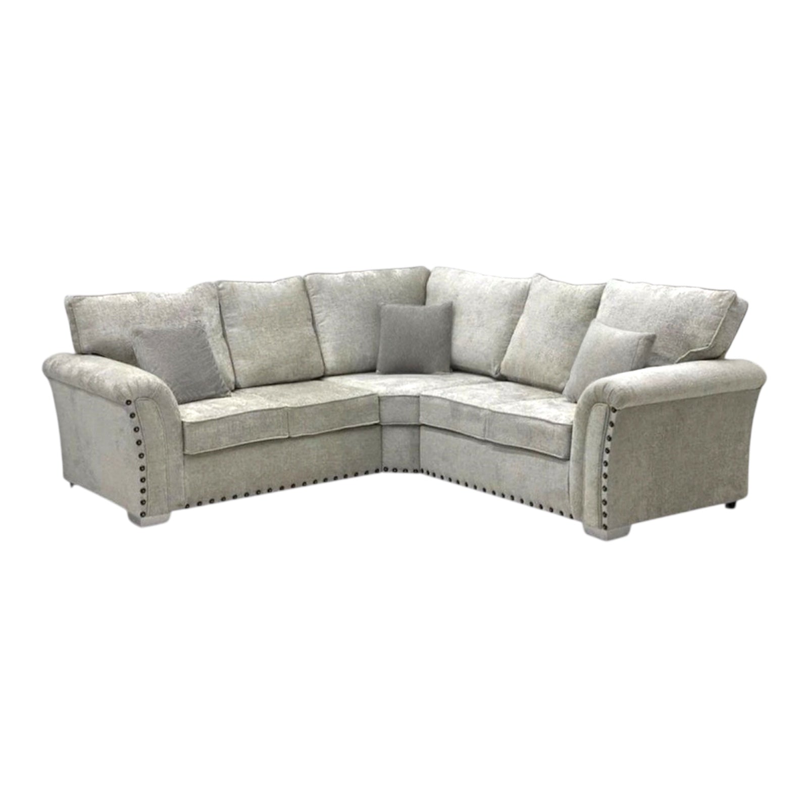 Harrison L-Shape Scatter Back Corner Sofa -Truffle Alaska