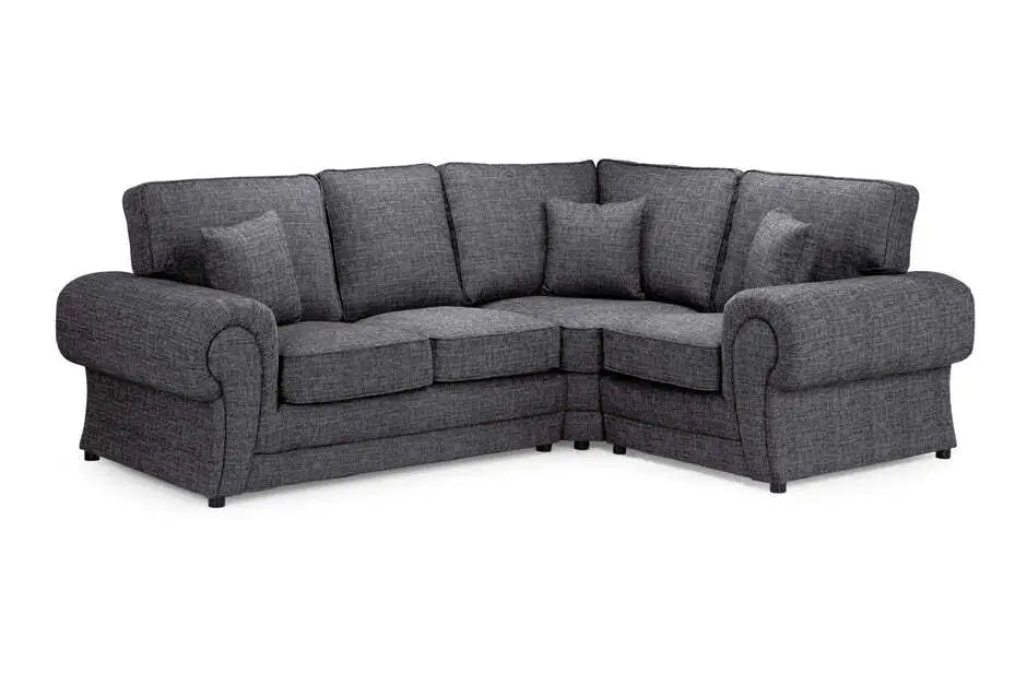 WILCOT FABRIC FULL BACK CORNER SOFA SET