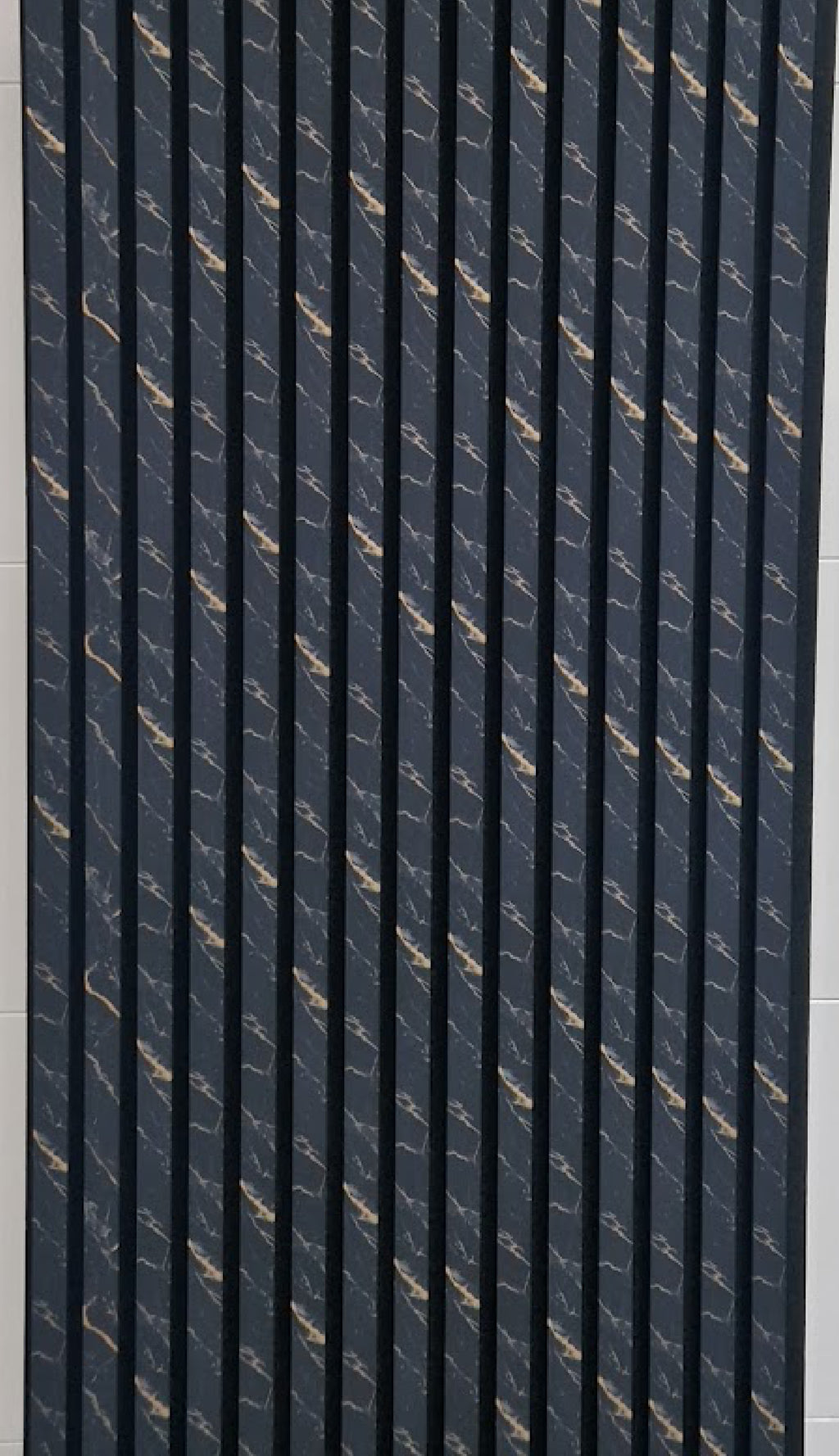 Gold Flaked 3D Acoustic Wall Panel in Black