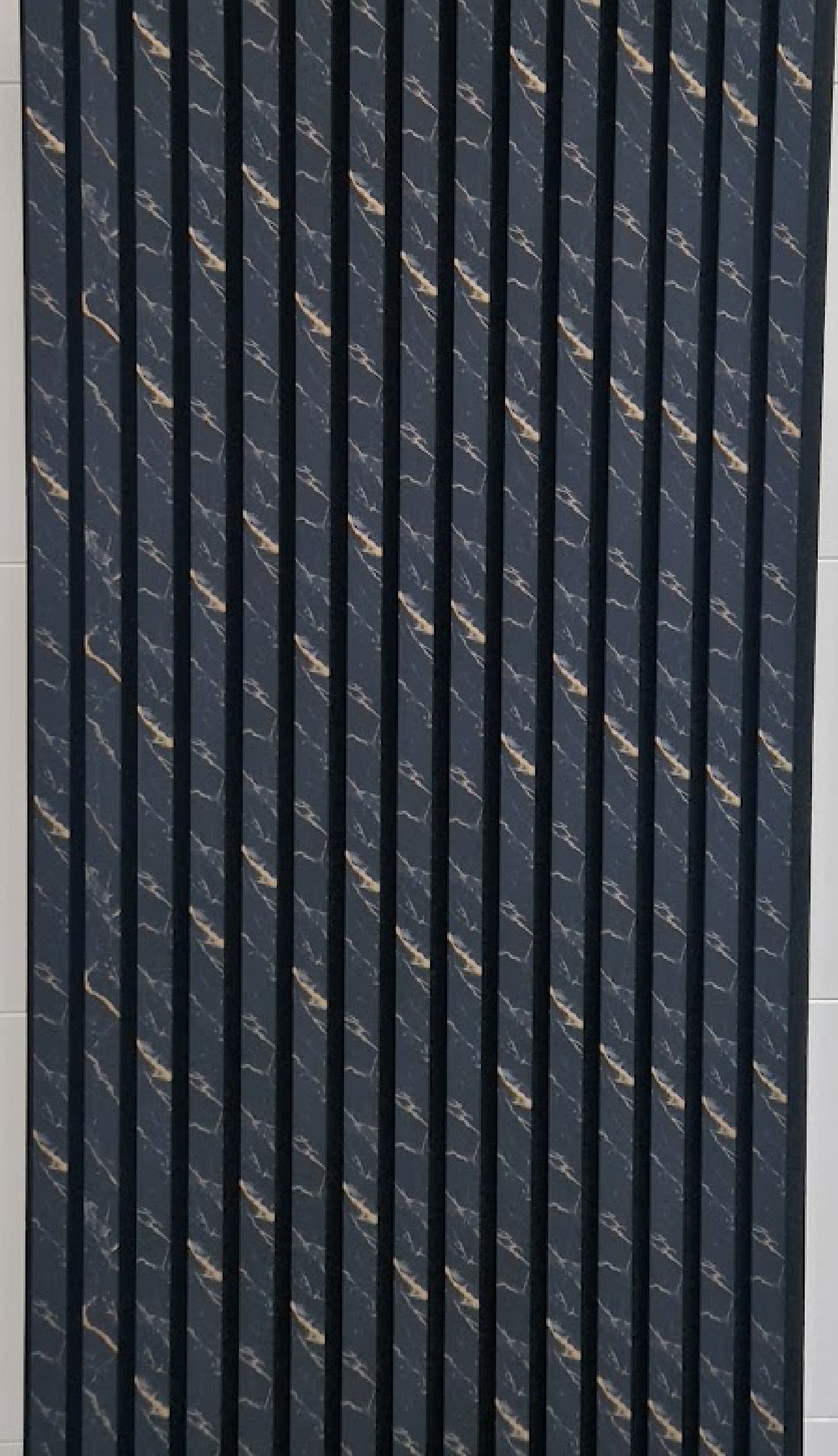 Gold Flaked 3D Acoustic Wall Panel in Black