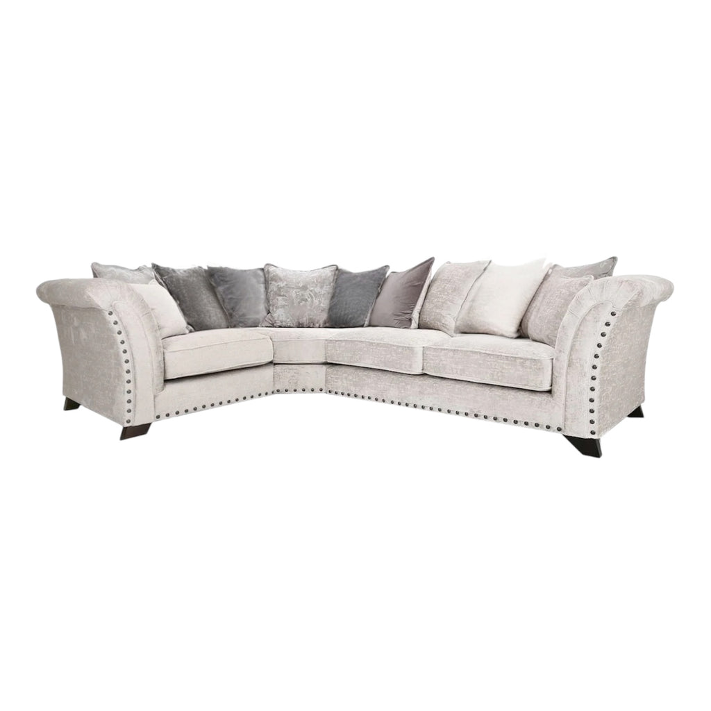 Harrison L-Shape Scatter Back Corner Sofa -Truffle Alaska