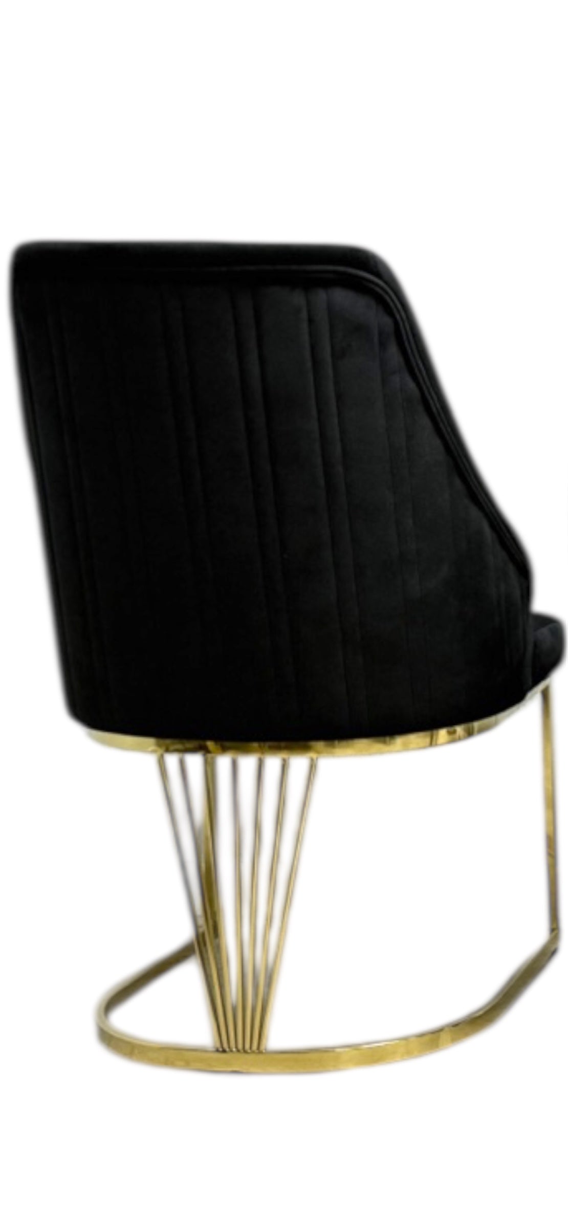Lasco Velvet Dining Chair with Chrome legs