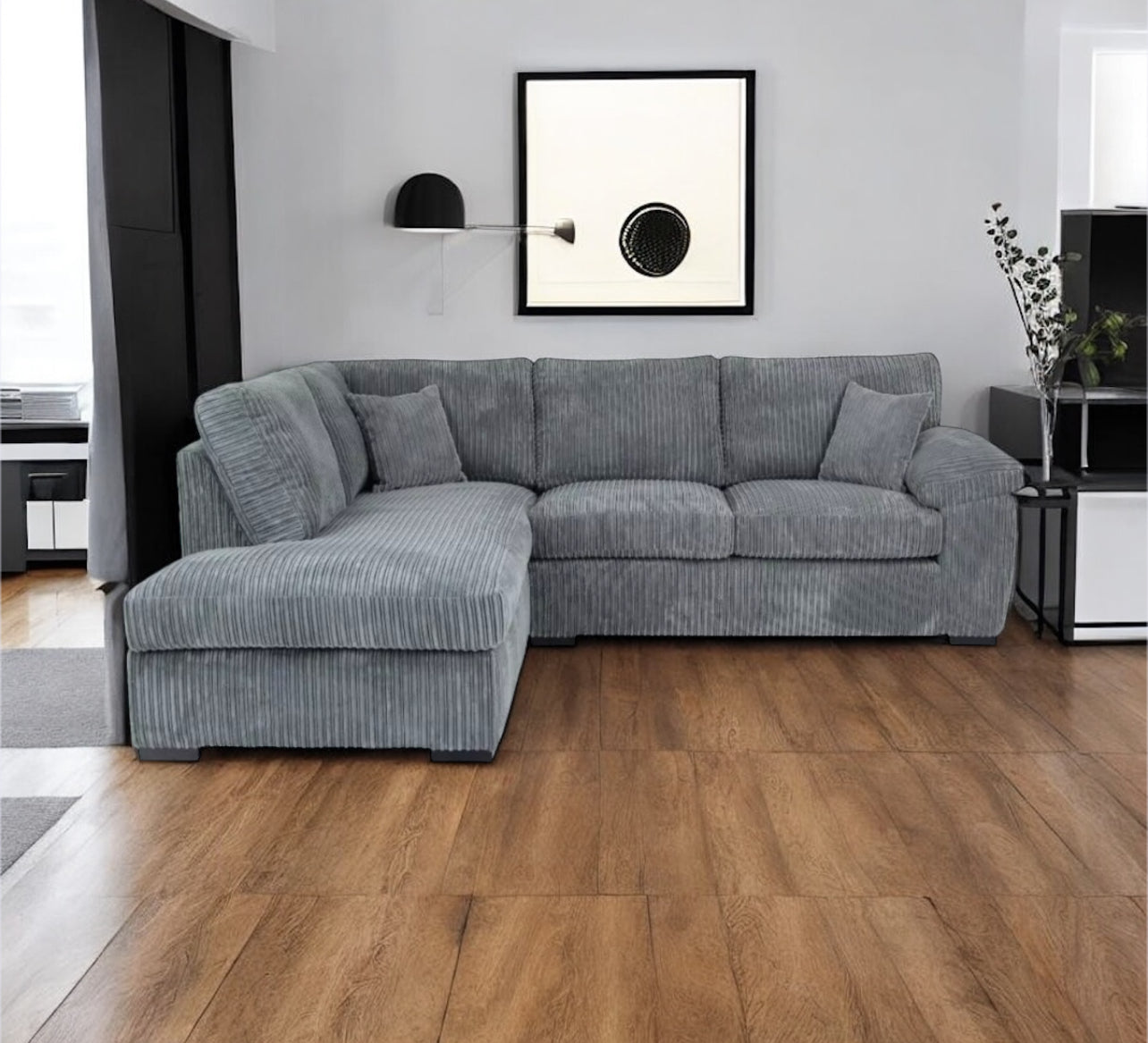 AMALFI JUMBO CORD - 4 SEATER CORNER SOFA