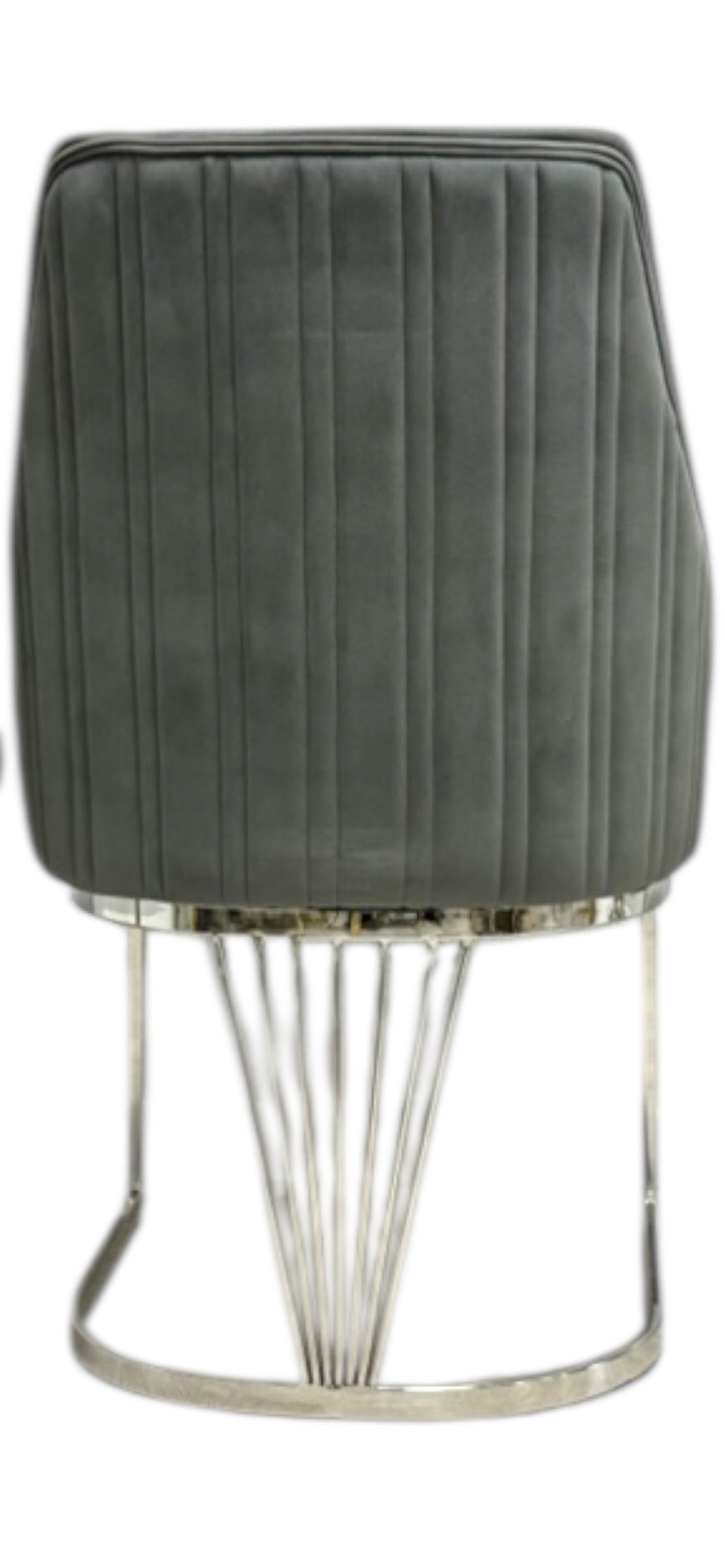 Lasco Velvet Dining Chair with Chrome legs