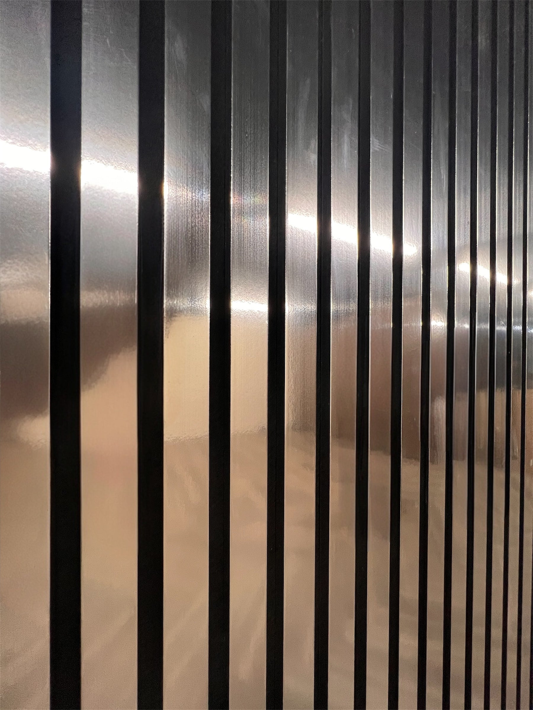 Chrome Silver - 3D Acoustic Wood Wall Panels - Premium Quality 240cm-60cm