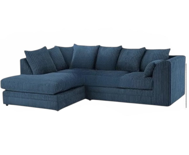 Chicago Jumbo Cord Scatter Back 4 Seater Corner Sofa
