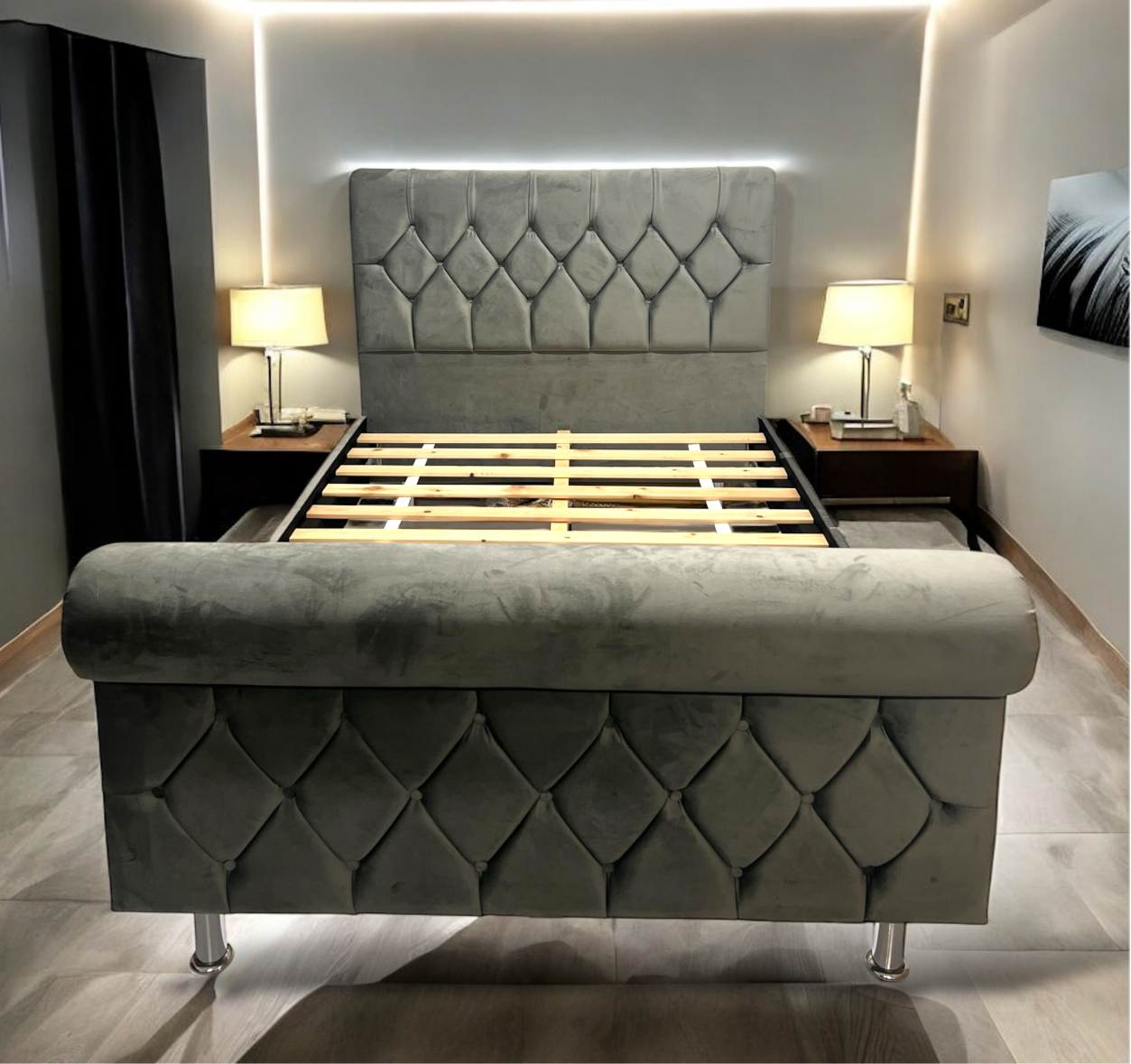 Safi Upholstered Bed Frame