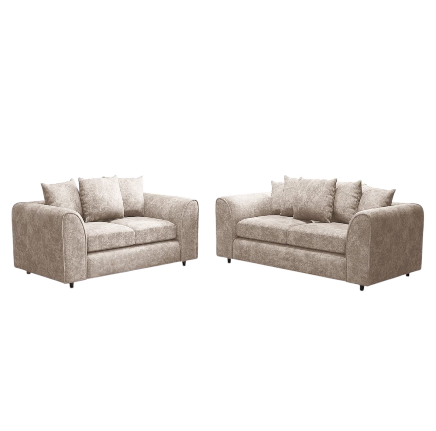 ALASKA FABRIC 3+2 SCATTER BACK SOFA SET