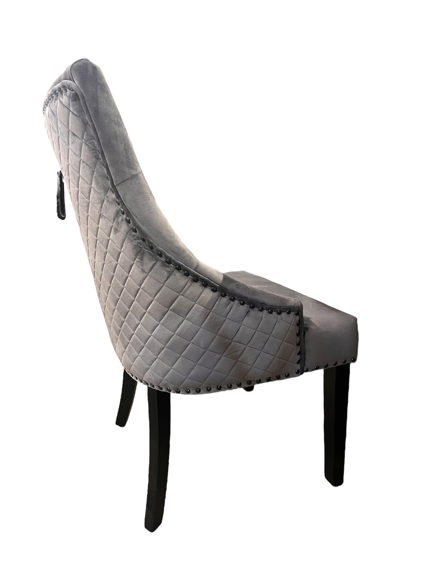 Majestic Round Knocker Velvet Dining Chair