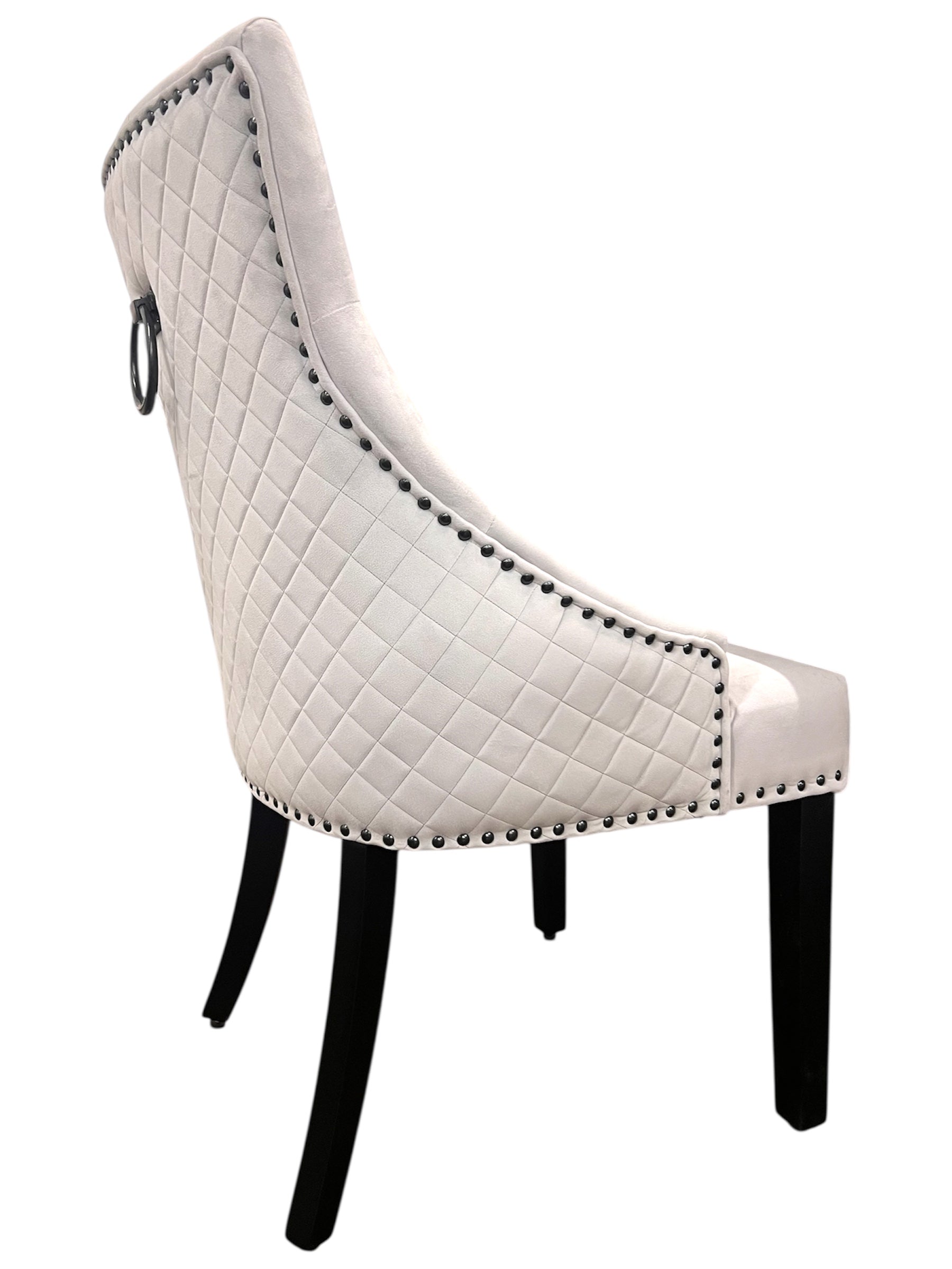 Majestic Round Knocker Velvet Dining Chair