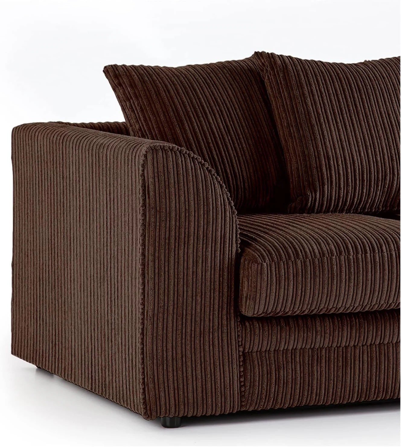 XL-5 SEATER JUMBO CORD CORNER SCATTER BACK SOFA