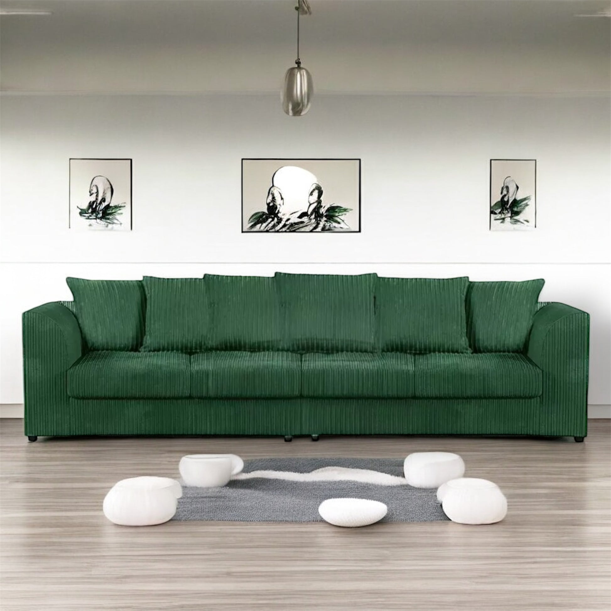 Chicago Jumbo Cord-Full Back 4 Seater Sofa