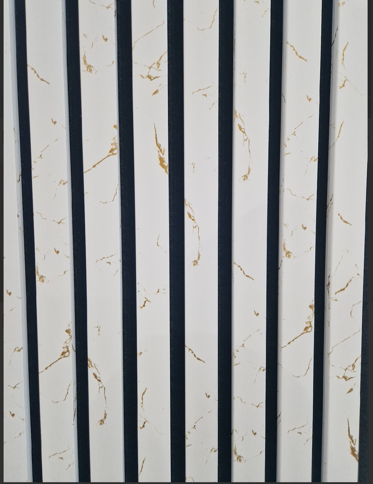 Gold Flaked 3D Acoustic Wall Panel in White