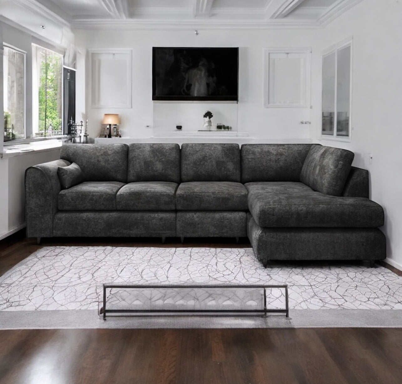 ALASKA FULL BACK XL L SHAPE CORNER SOFA
