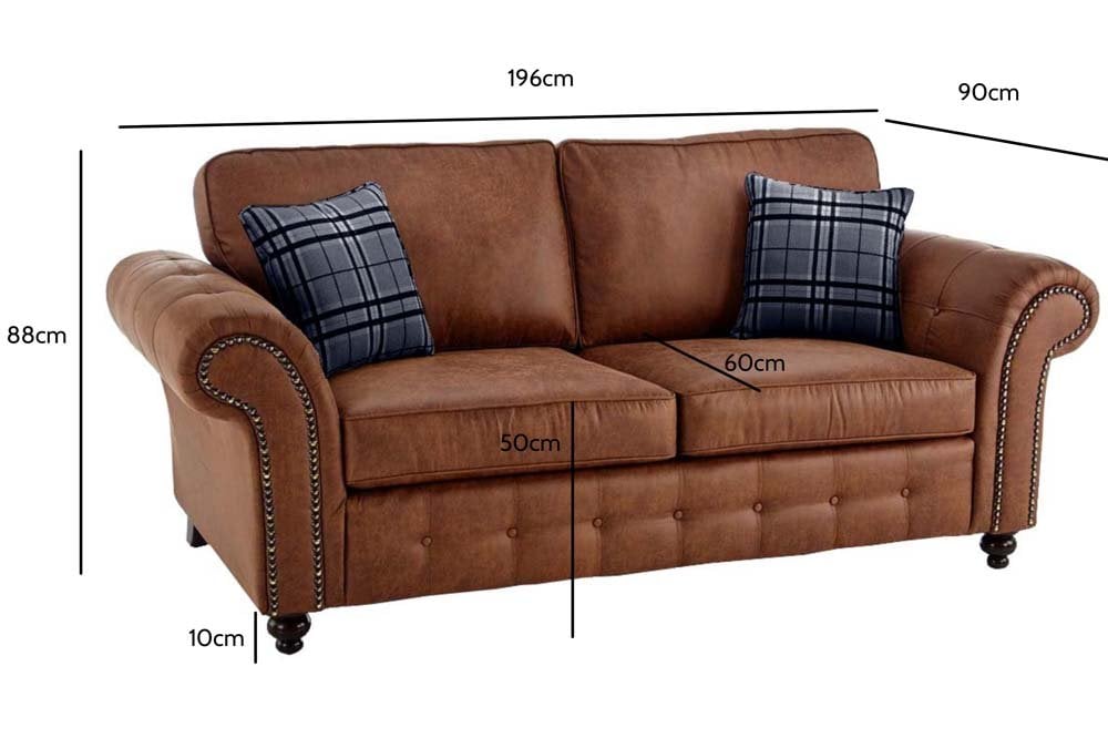 Oakland Tan 3+2 Seater Sofa set