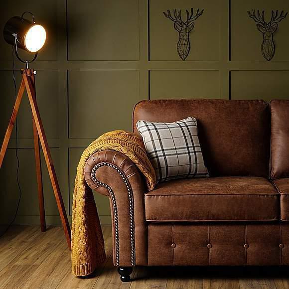 Oakland Tan Corner Sofa set