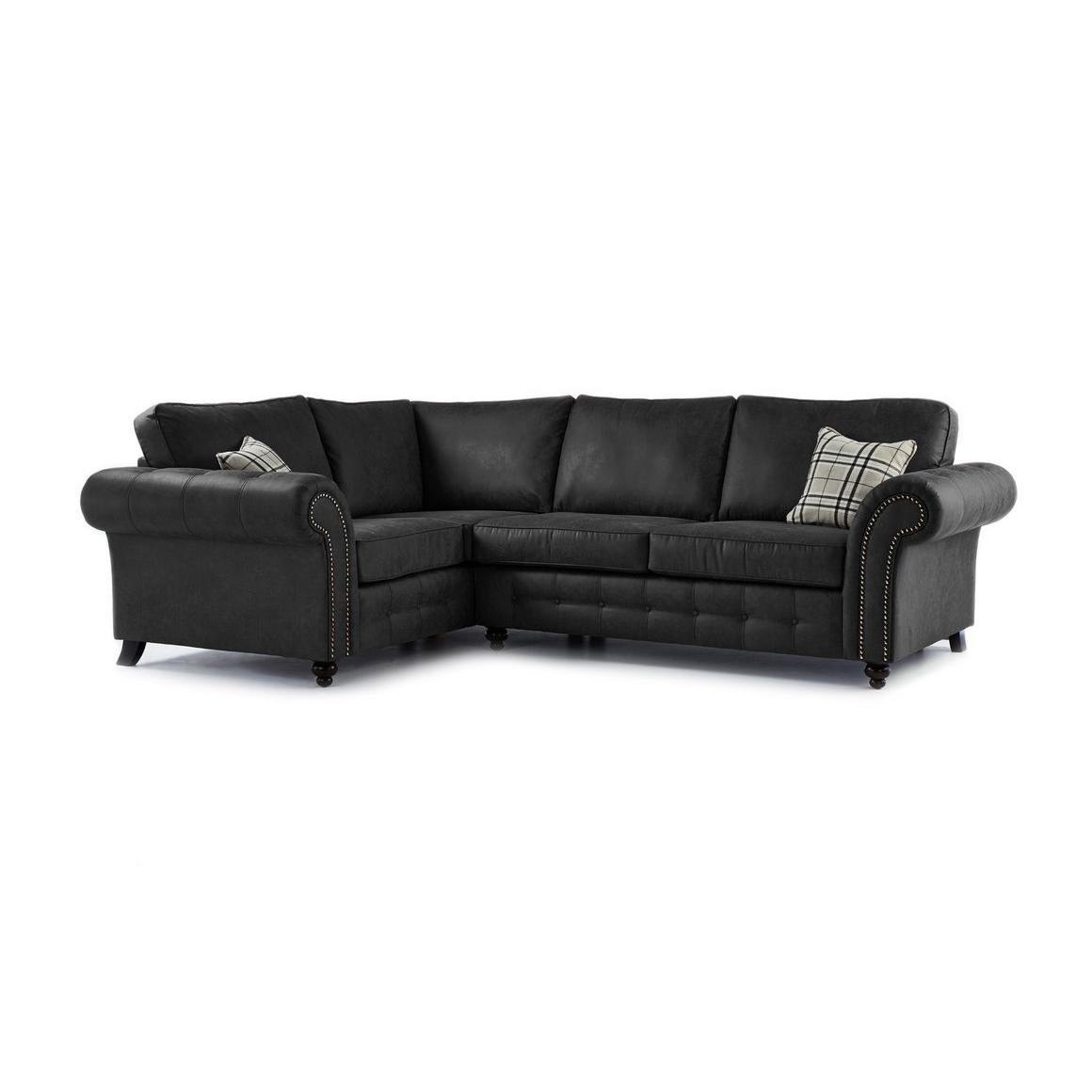 Oakland Black Corner Sofa set