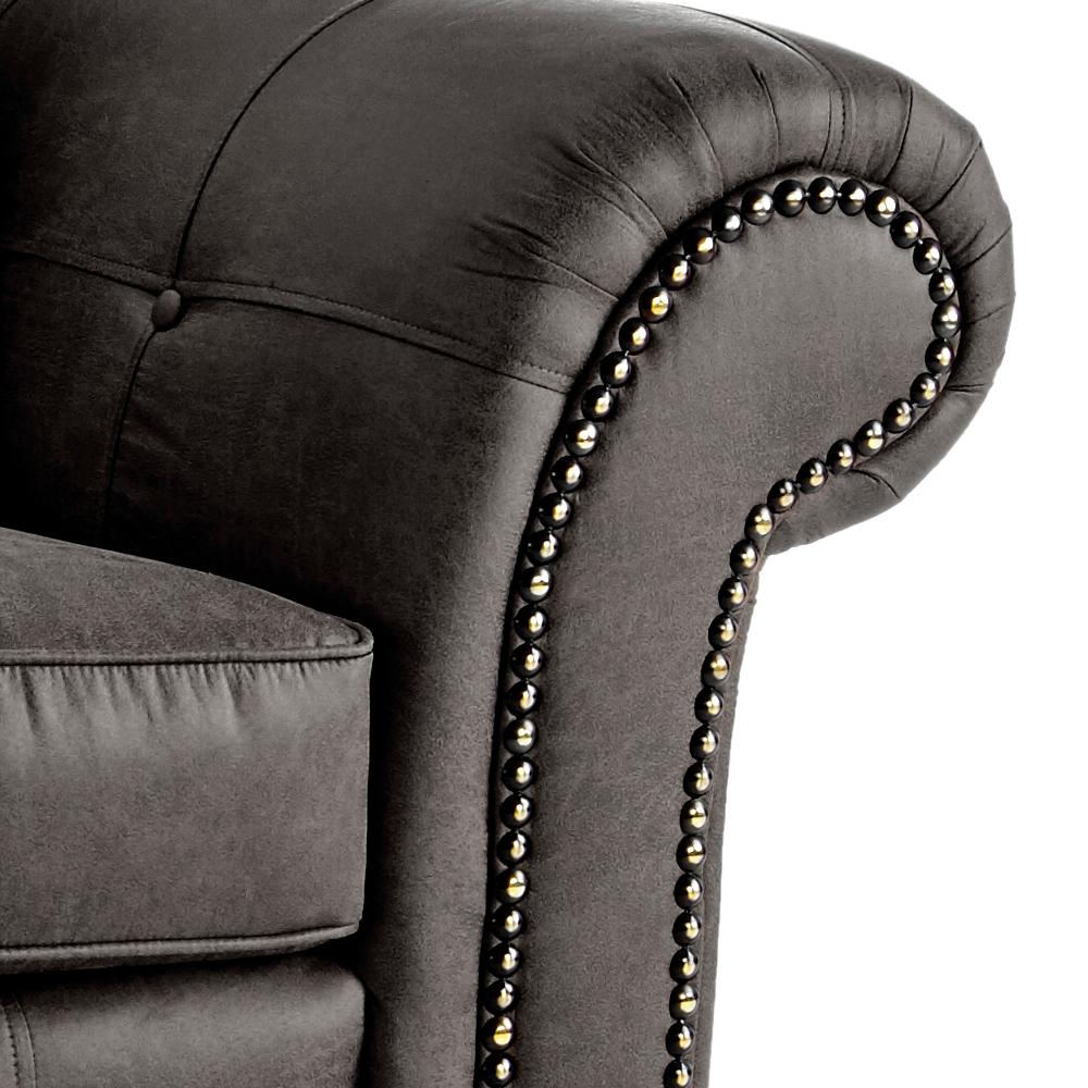 Oakland Black Corner Sofa set